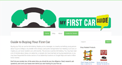 Desktop Screenshot of myfirstcarguide.com